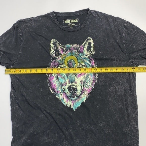 Bird Black 4th & Rose Mystic Wolf Tshirt XXL - Picture 5 of 6